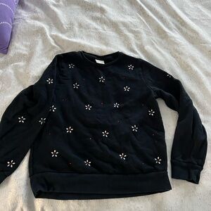 Black Floral kid’s sweatshirt